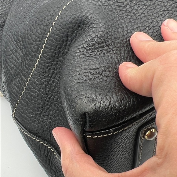 Dooney & Bourke Black Pebbled Leather Tote - Picture 7 of 15